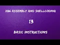 x86 Assembly and Shellcoding - 13 Basic Instructions