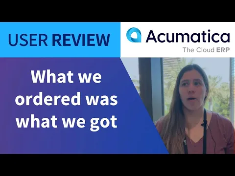 Thumbnail for The Implementation Process with Kim from Freeland Contracting | Acumatica Review