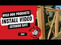 How to Build a Gate In Your Wild Hog Fence