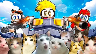 النجاة من هجوم القطط في روبلوكس                       دندنها
