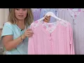 Carole Hochman Tile Stripe Cotton Jersey Long Zip-Up Robe on QVC