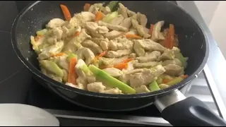👌🏽Nje ide Për Drek Qe Behet për Mrekuli👌🏽Beyaz soslu Sebzeli Tavuk Sote