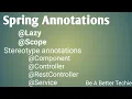 Lazy Scope and Stereotype Annotations in Spring