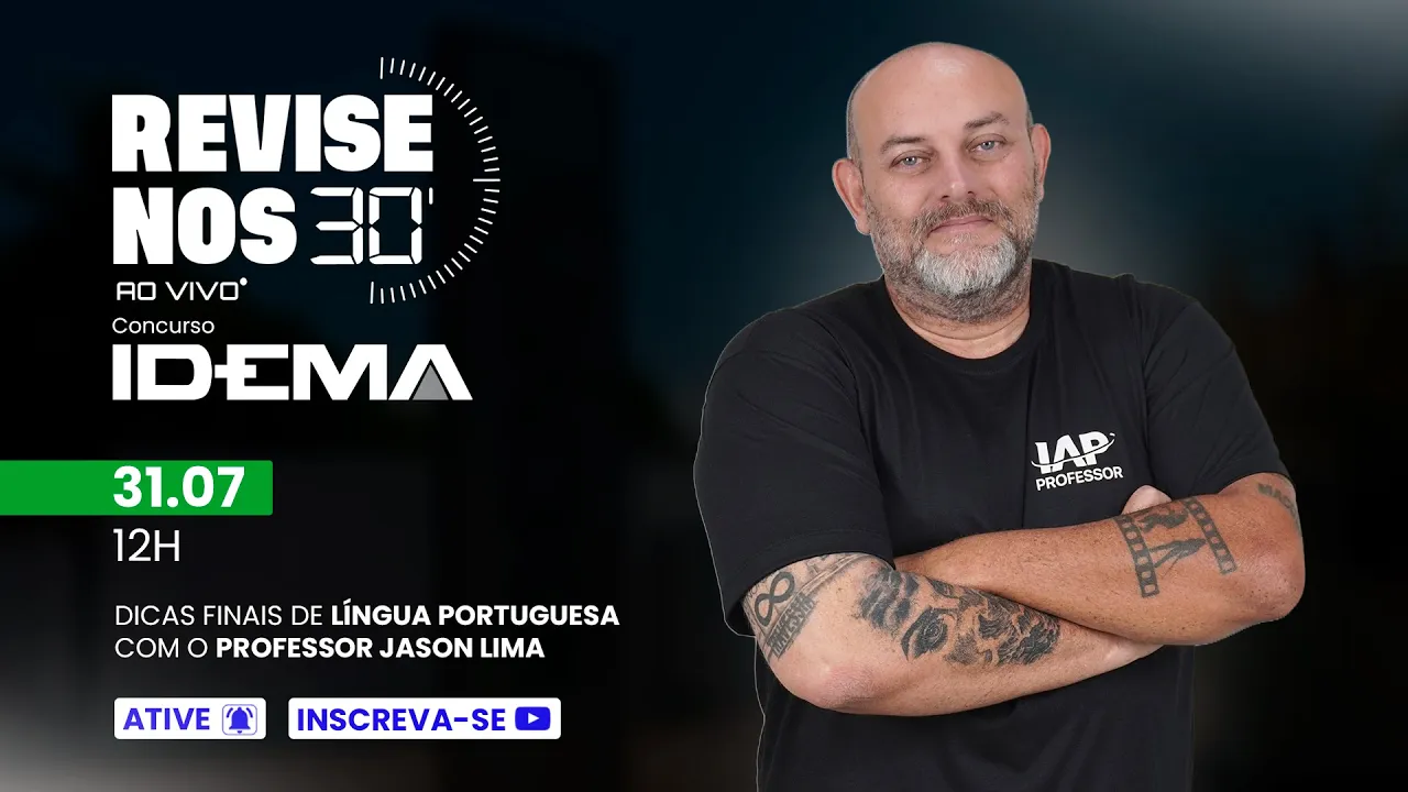 Revise nos 30 - IDEMA - Língua Portuguesa - prof. Jason Lima