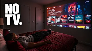 why I don't put tvs in every room (my portable 4K cinema)