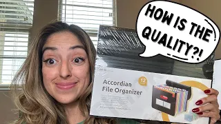 ThinkTex Expanding File Folder 12 Pockets Accordian File Review