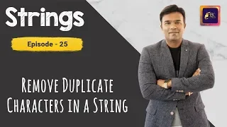 How to remove duplicate characters in a String using Maps in Java Strings programs in java ABC