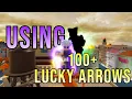 YBA Using 100 LUCKY ARROWS for the HALLOWEEN EVENT in Your Bizarre Adventure