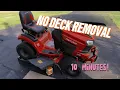 How to Change Blades on a Craftsman T2200 42-Inch Riding Mower WITHOUT Removing the Deck