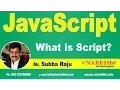 What is Script JavaScript Tutorial Mr Subba Raju