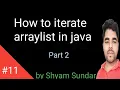 How to iterate arraylist in java Part 2 Shyam Sundar