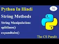 L50 - Python String Methods splitlines and expandtabs Python in Hindi