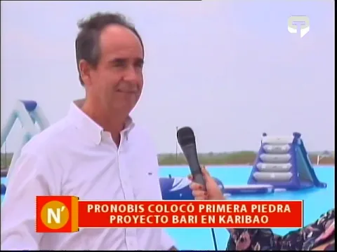 Pronobis colocó primera piedra proyecto Bari en Karibao