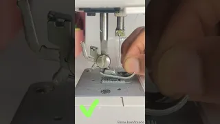 الطريقة الصحيحة للظم ابرة الماكينة 