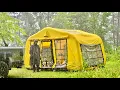 Download Lagu KAMPEREN IN DE HEVIGE REGEN met NIEUWE CAPSULE TENT