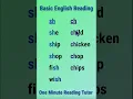 Basic English Reading - Sounds of SH and CH