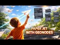 Make a Paper Jet in Blender Geometry Nodes Beginner Friendly