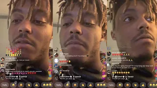 juice wrld ig live emotional after his dad passed away please pray for me 