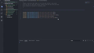 JavaScript Coding Question Remove Duplicates