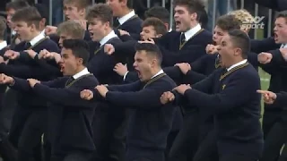 THIS IS WHY NEW ZEALAND RUGBY IS SO STRONG: King's College v Auckland Grammar Haka 2018 | SKY TV