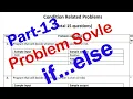 Part - 13 if else Question Solve SPL