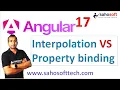difference between interpolation and Property binding in Angular 17 Angular 17 Tutorials in Hindi