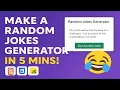 Create a Random Jokes Generator Using HTML CSS JavaScript Beginner JavaScript Project