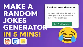 Create a Random Jokes Generator Using HTML CSS JavaScript Beginner JavaScript Project