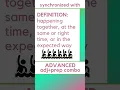 SYNCHRONIZED WITH - Learn this ADVANCED adj prep combo