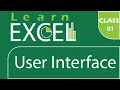 Introduction to Microsoft Excel User Interface Ribbon and Tabs in Excel 2013 Tutorial lwk