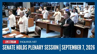 LIVE: Senate holds plenary session | September 7, 2026