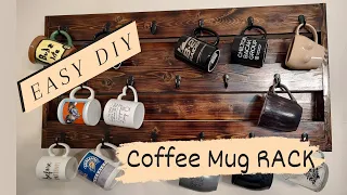 Make an Easy DIY Coffee Mug Rack