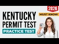 Pass First Try 2026 Kentucky DMV Permit Test 11 30 Real KSP Questions Answers