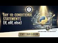 Day 10 Conditional Statements in Python if elif else EDULEXIS