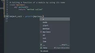 Calling a function of a module by using its name a string