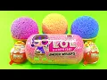 3 Color Play Foam in Ice Cream Cups | Surprise Toys LOL eye spy series, JOY Kinder Surprise Eggs