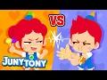 Juny vs. Tony | We’re Alike but Different! | 💚JunyTony Song🧡 | VS Series for Kids | JunyTony