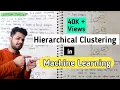 Hierarchical Clustering with an example in machine learning Lec-21