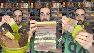 Food ASMR Every Dubai Chocolate Bar 😍.🍫