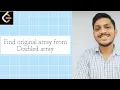 Leetcode 2007 Find Original Array From Doubled Array C Queues