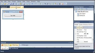 Visual Basic Tutorial 36 Introduction To Windows Forms