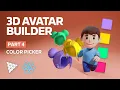 Threejs React Avatar Builder Tutorial - Part 4 Color Picker