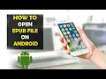 How To Open ePub File on Android Phone