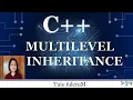 Topic 22 C Multilevel Inheritance cpp multilevel inheritance cpp tutorial cpp codes