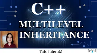 Topic 22 C Multilevel Inheritance cpp multilevel inheritance cpp tutorial cpp codes