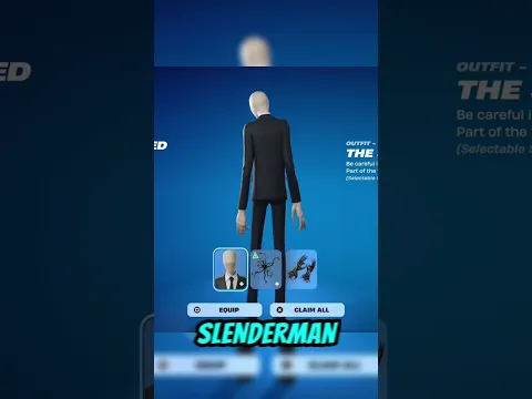 π± CLAIM the SLENDERMAN SKIN for FREE in FORTNITE π€π₯ #shorts