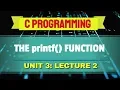 printf Function in C