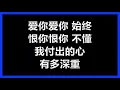 【原唱】 黎沸挥 - 《等你等到我心痛》 [歌词]