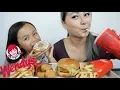 Wendy s Spicy Chicken Burger Nugget Meal Mukbang N E Let s Eat
