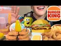 ASMR TRYING* BURGER KING NEW SPONGEBOB KRABBY WHOPPER MEAL l NUGGETS l  EATING SOUNDS l  DE Lets Eat